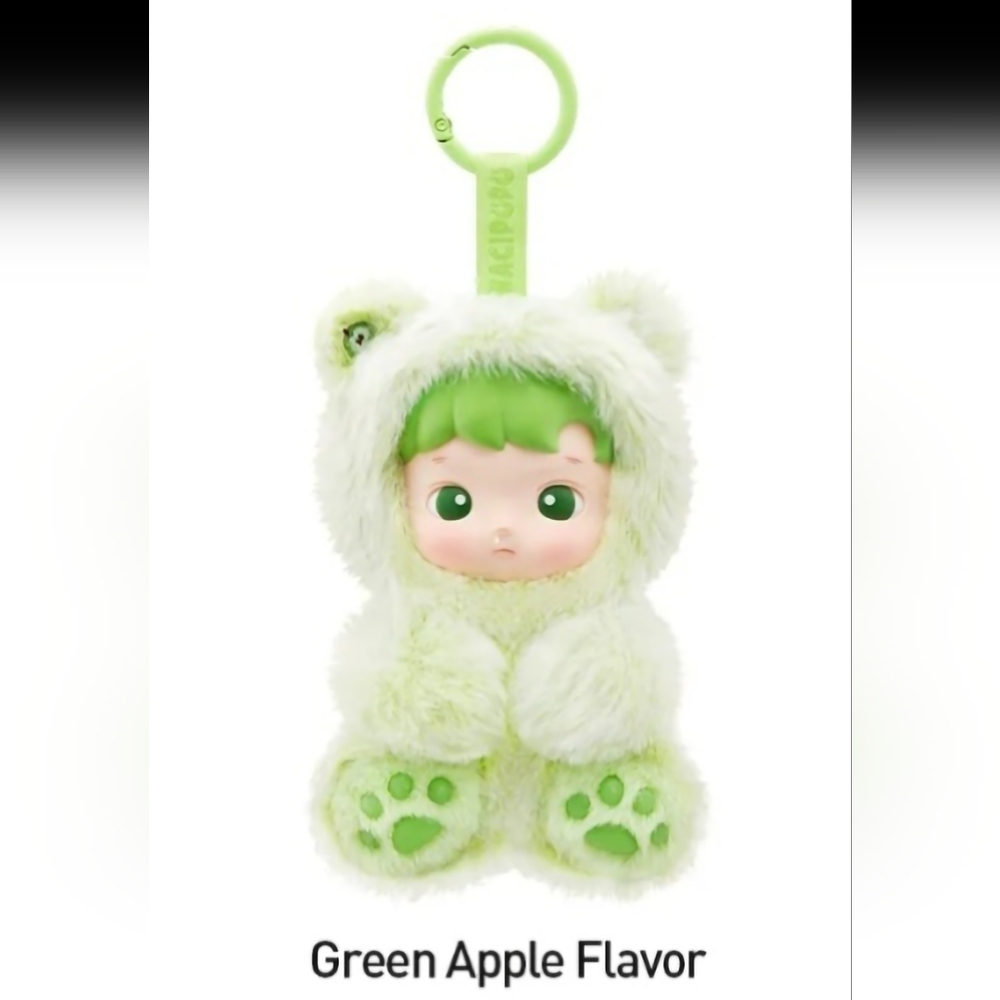 HACIPUPU Gummy Bear Vinyl Plush Pendant Green Apple Flavor